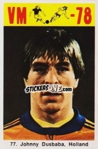 Sticker Johnny Dusaba - Fodbold Argentina 1978
 - LIBERO VM
