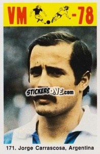 Sticker Jorge Carrascosa - Fodbold Argentina 1978
 - LIBERO VM
