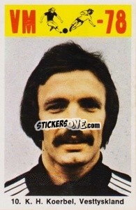 Cromo K.H. Koerbel - Fodbold Argentina 1978
 n. 10 - LIBERO VM
