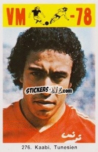 Sticker Kaabi - Fodbold Argentina 1978
 n. 276 - LIBERO VM
