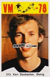 Sticker Karl Daxbacher - Fodbold Argentina 1978
 - LIBERO VM
