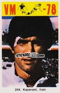 Sticker Kazerani - Fodbold Argentina 1978
 n. 244 - LIBERO VM
