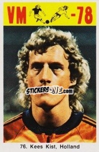 Cromo Kees Kist - Fodbold Argentina 1978
 n. 76 - LIBERO VM
