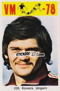 Sticker Kovacs - Fodbold Argentina 1978
 n. 230 - LIBERO VM
