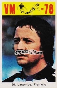 Sticker Lacombe - Fodbold Argentina 1978
 - LIBERO VM
