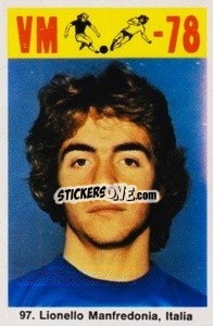 Sticker Lionello Manfredonia - Fodbold Argentina 1978
 - LIBERO VM
