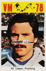 Sticker Lopez - Fodbold Argentina 1978
 n. 40 - LIBERO VM
