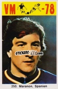 Cromo Maranon - Fodbold Argentina 1978
 n. 250 - LIBERO VM
