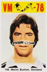 Cromo Martin Buchan - Fodbold Argentina 1978
 n. 146 - LIBERO VM

