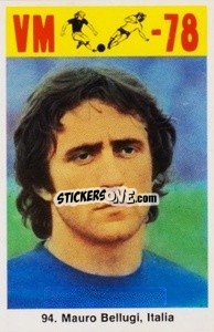 Sticker Mauro Bellugi - Fodbold Argentina 1978
 n. 94 - LIBERO VM
