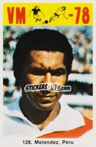 Sticker Melendez - Fodbold Argentina 1978
 - LIBERO VM
