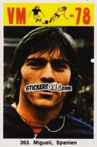 Sticker Migueli - Fodbold Argentina 1978
 n. 263 - LIBERO VM
