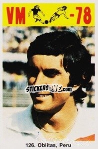 Sticker Oblitas - Fodbold Argentina 1978
 - LIBERO VM
