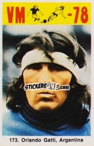 Sticker Orlando Gatti - Fodbold Argentina 1978
 - LIBERO VM

