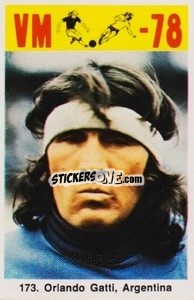 Sticker Orlando Gatti - Fodbold Argentina 1978
 n. 173 - LIBERO VM
