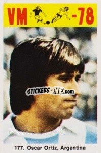 Figurina Oscar Ortiz - Fodbold Argentina 1978
 n. 177 - LIBERO VM
