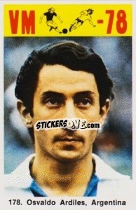 Sticker Osvaldo Ardiles - Fodbold Argentina 1978
 n. 178 - LIBERO VM
