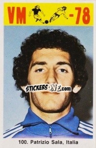 Cromo Patrízio Sala - Fodbold Argentina 1978
 n. 100 - LIBERO VM
