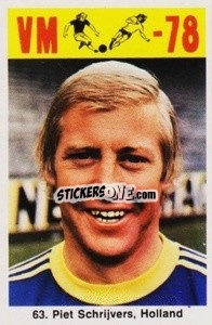 Sticker Piet Schrijvers - Fodbold Argentina 1978
 n. 63 - LIBERO VM
