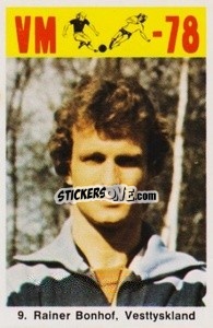 Sticker Rainer Bonhof - Fodbold Argentina 1978
 n. 9 - LIBERO VM
