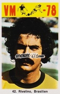 Sticker Rivelino - Fodbold Argentina 1978
 - LIBERO VM
