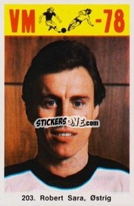 Sticker Robert Sara - Fodbold Argentina 1978
 - LIBERO VM
