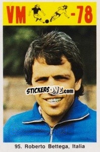Sticker Roberto Bettega - Fodbold Argentina 1978
 - LIBERO VM

