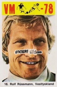 Sticker Rolf Rüssmann - Fodbold Argentina 1978
 - LIBERO VM
