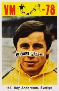 Sticker Roy Andersson - Fodbold Argentina 1978
 - LIBERO VM
