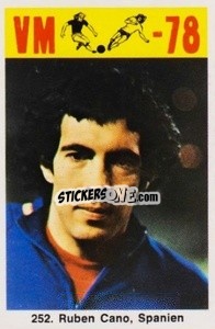 Sticker Ruben Cano - Fodbold Argentina 1978
 - LIBERO VM
