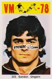 Cromo Sandor - Fodbold Argentina 1978
 - LIBERO VM
