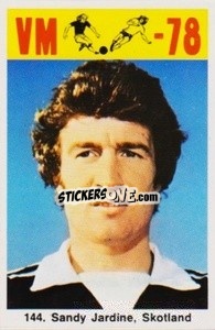 Sticker Sandy Jardine - Fodbold Argentina 1978
 - LIBERO VM
