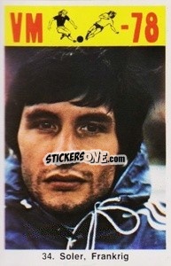 Figurina Soler - Fodbold Argentina 1978
 n. 34 - LIBERO VM
