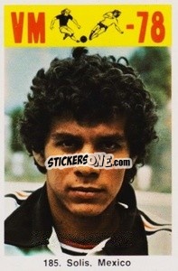 Sticker Solis - Fodbold Argentina 1978
 n. 185 - LIBERO VM
