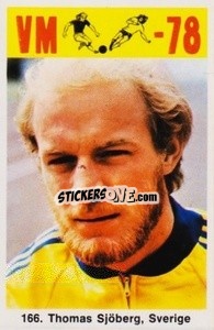 Sticker Thomas Sjôberg - Fodbold Argentina 1978
 n. 166 - LIBERO VM
