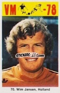 Sticker Wim Jansen - Fodbold Argentina 1978
 n. 70 - LIBERO VM
