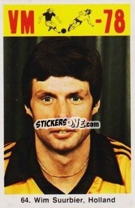 Sticker Wim Suurbier - Fodbold Argentina 1978
 n. 64 - LIBERO VM
