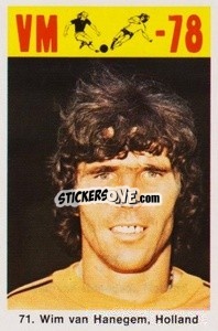 Sticker Wim van Hanegem - Fodbold Argentina 1978
 n. 71 - LIBERO VM

