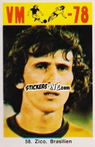 Sticker Zico - Fodbold Argentina 1978
 - LIBERO VM
