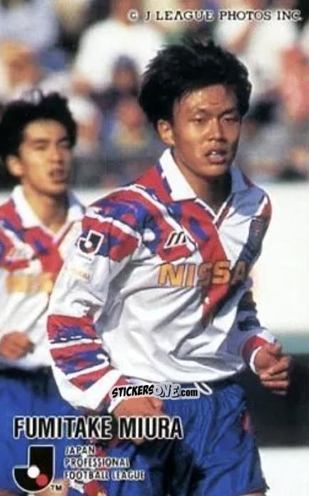 Sticker Fumitake Miura - J League 1995 n. 29 - calbee
