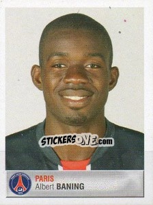 Sticker Albert Baning - FOOT 2006-2007 n. 315 - Panini