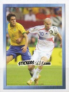 Sticker France - Brésil - FOOT 2006-2007 n. 549 - Panini