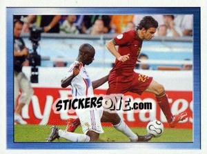 Sticker France - Portugal - FOOT 2006-2007 n. 554 - Panini