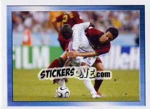 Sticker France - Portugal - FOOT 2006-2007 n. 555 - Panini