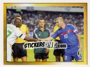 Sticker Match Amical - France/côte D'Ivoire - FOOT 2006-2007 n. 569 - Panini