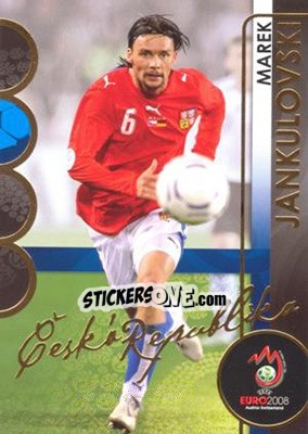 Sticker Marek Jankulovski - UEFA Euro Austria-Switzerland 2008. Trading Cards n. 23 - Panini