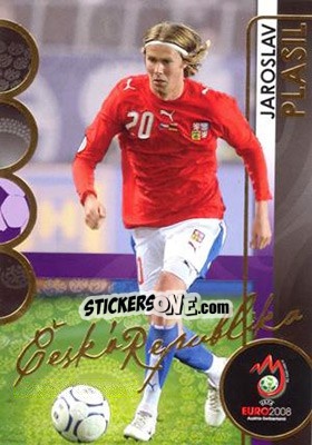 Sticker Jaroslav Plasil - UEFA Euro Austria-Switzerland 2008. Trading Cards n. 25 - Panini