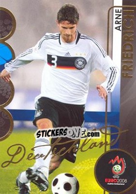 Sticker Arne Friedrich - UEFA Euro Austria-Switzerland 2008. Trading Cards n. 34 - Panini