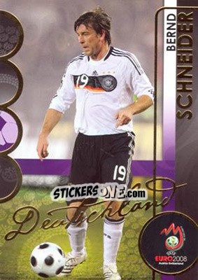 Sticker Bernd Schneider - UEFA Euro Austria-Switzerland 2008. Trading Cards n. 35 - Panini