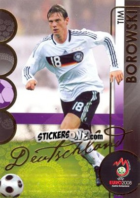 Sticker Tim Borowski - UEFA Euro Austria-Switzerland 2008. Trading Cards n. 36 - Panini